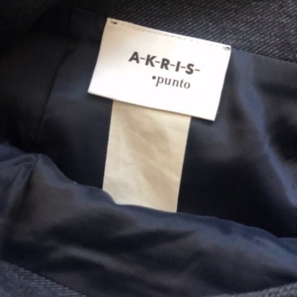Akris Punto Jersey Mini Navy Pencil Skirt - Sz 2 - Picture 5 of 7